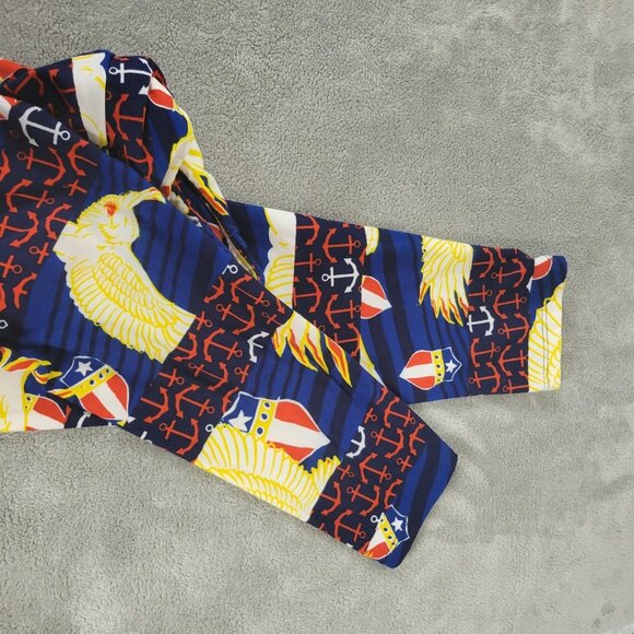 Fourth of July Lularoe Womens Leggings TC Tall Curvy Blue Red Eagles NOV112E - Picture 4 of 9